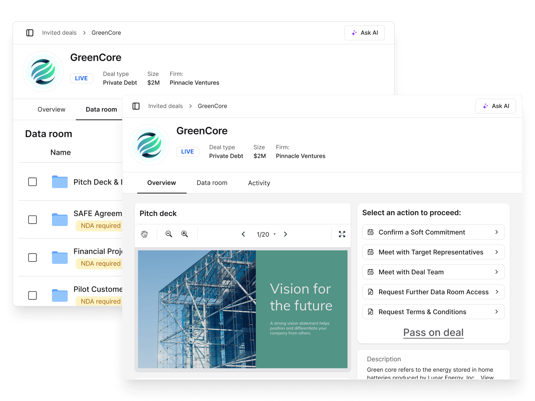 CQ LP portal interface